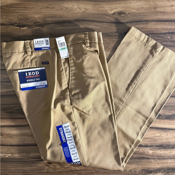 Izod Other - NWT IZOD American Chino Pants | Men’s 34x32 | Straight Fit | Khaki